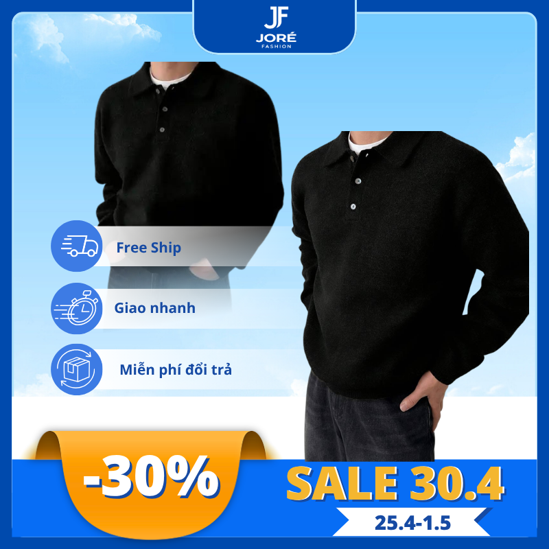Áo thun Polo Dài Tay Unisex JORÉ