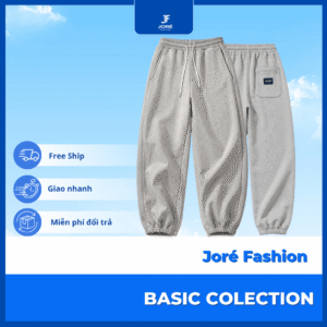 Quần Nỉ Unisex Jogger Basic