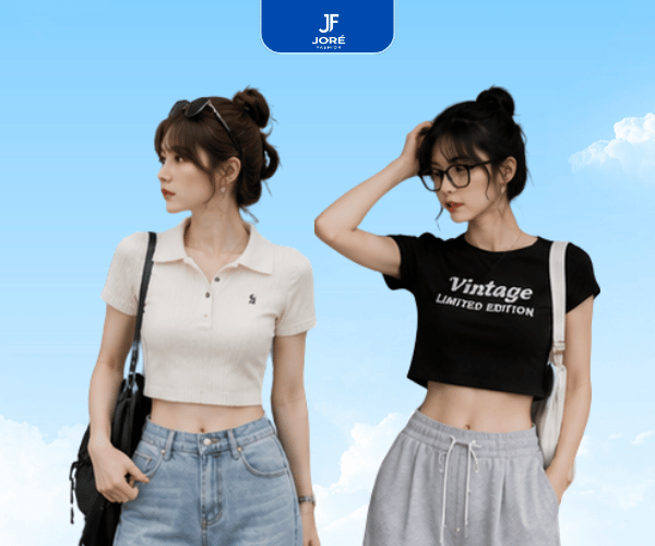 Áo Croptop Nữ Basic - Ảnh 2