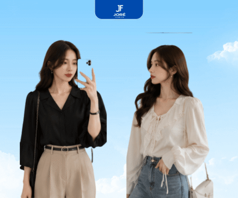 Áo kiểu nữ đẹp phối nhiều phong cách