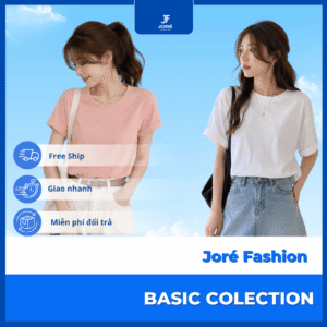 Áo Basic Nữ Cổ Tròn Cotton Cao Cấp