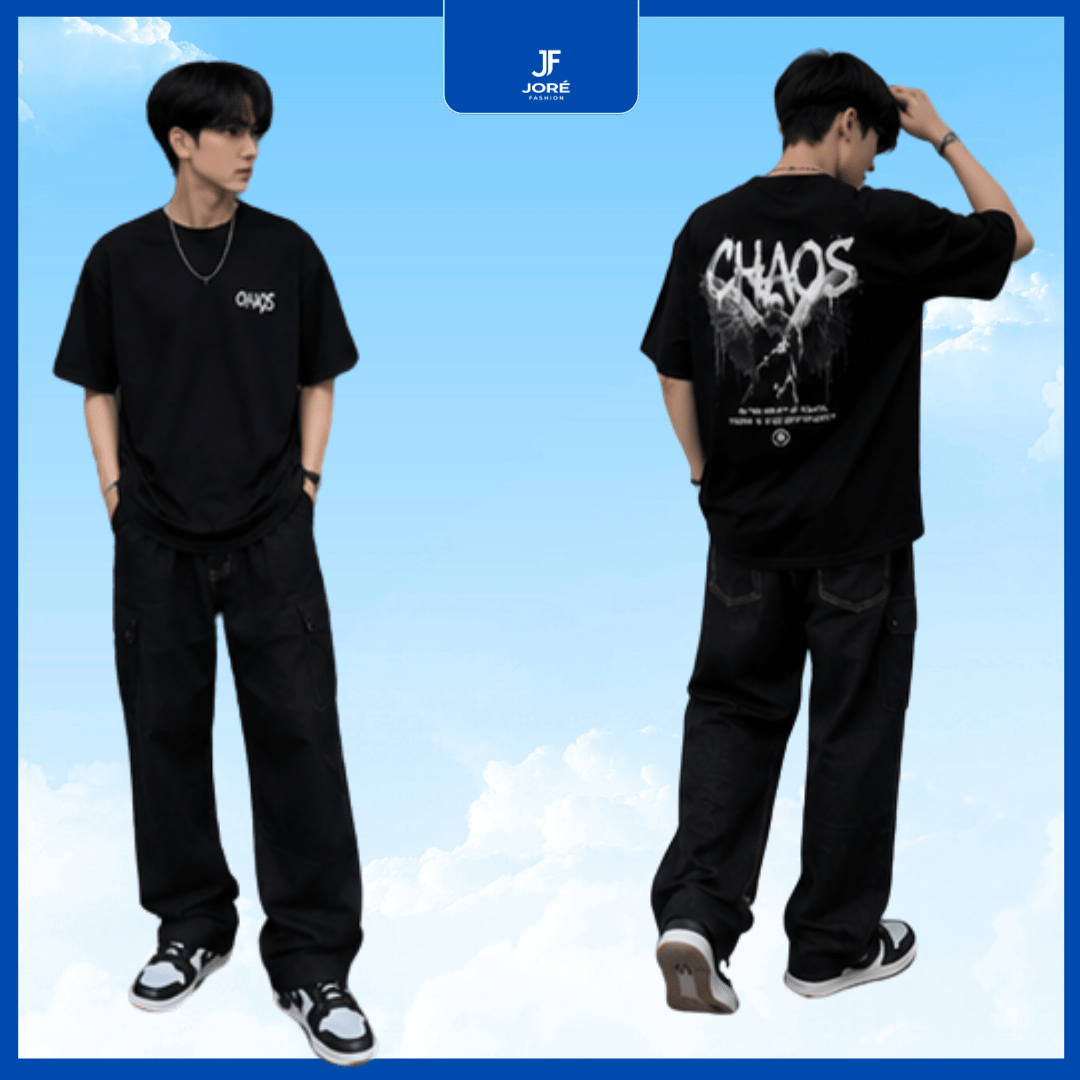 Áo Thun Đồ Nam Cá Tính Chaos - Ảnh 2