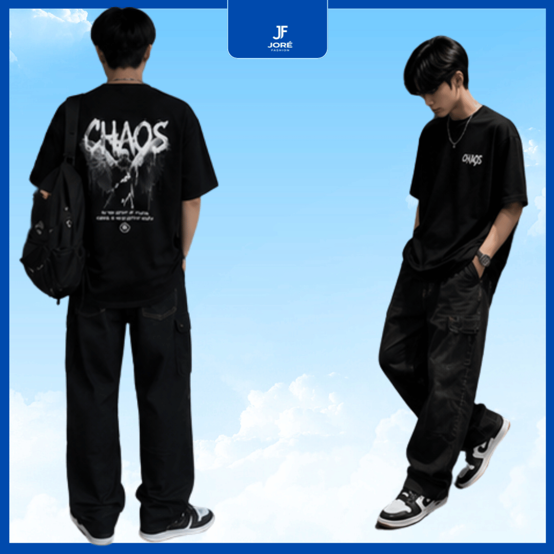 Áo Thun Đồ Nam Cá Tính Chaos - Ảnh 4