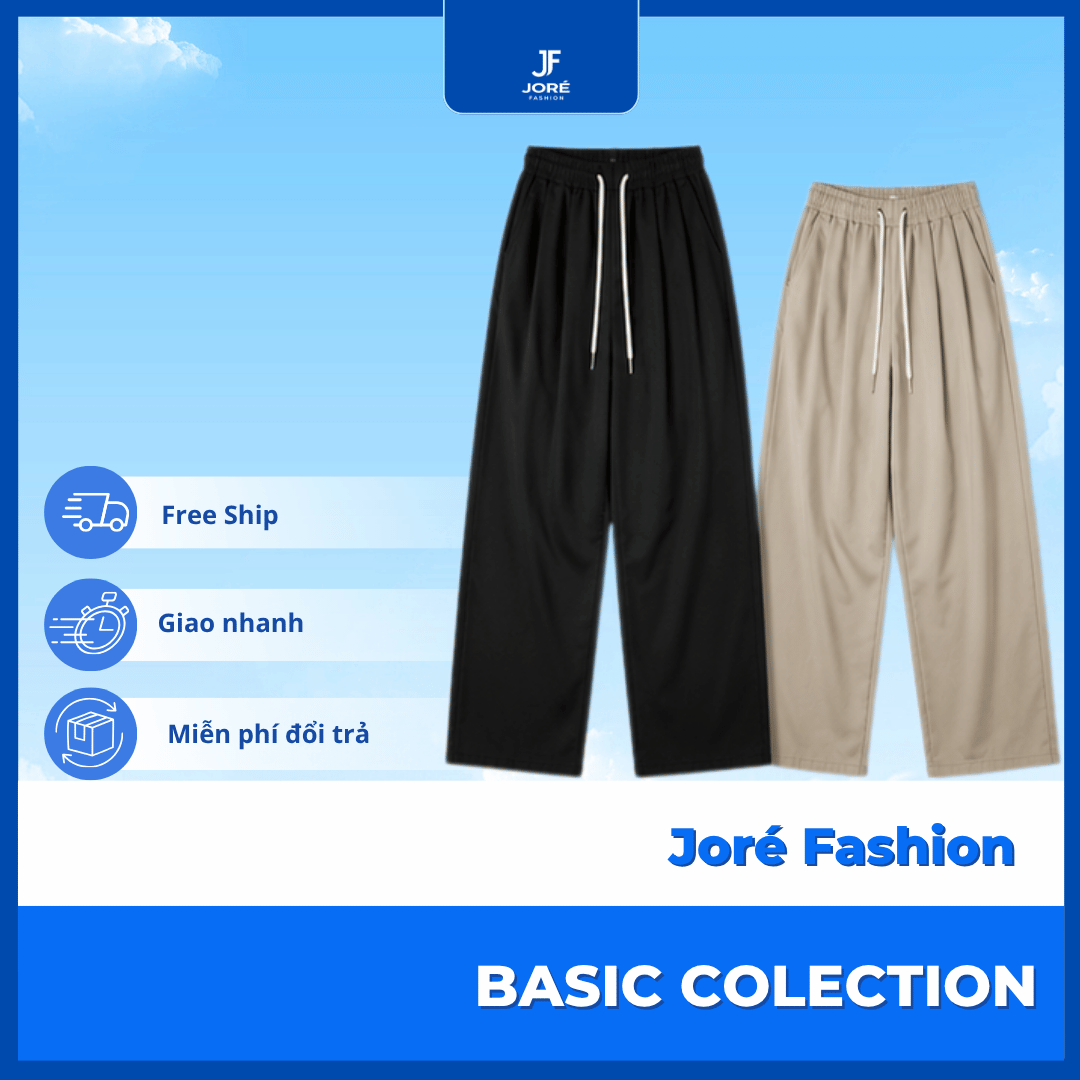 Quần Đôi Couple Ống Suông Basic